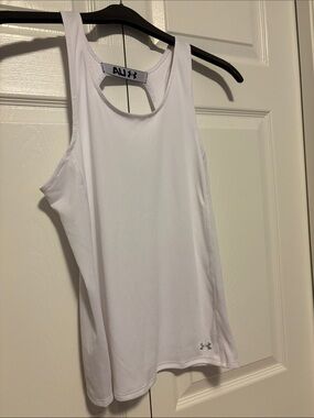 Under Armour White Racerback Training Tank